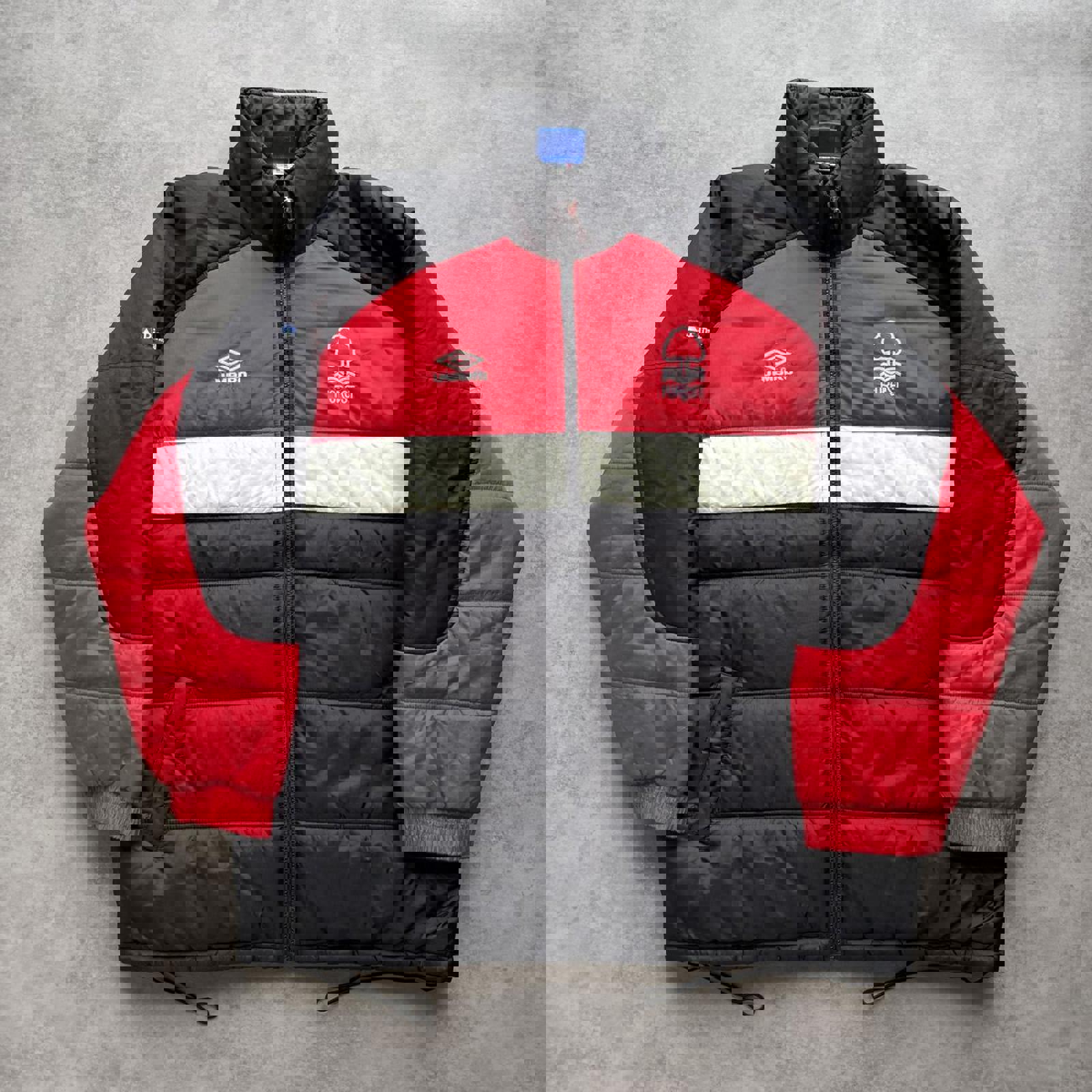 激レア　umbro Nottingham Forest プルオーバージャケット 2000-01 Nottingham Forest Umbro Hooded Rain Jacket - 8/10 - (S)