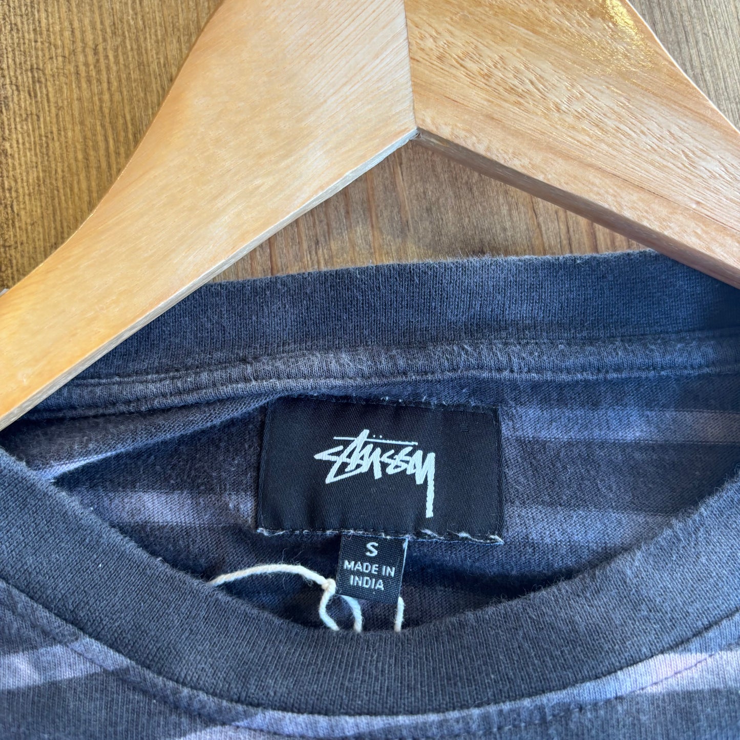 Stussy Bleach Stripe Longsleeve T-Shirt Black (Small)