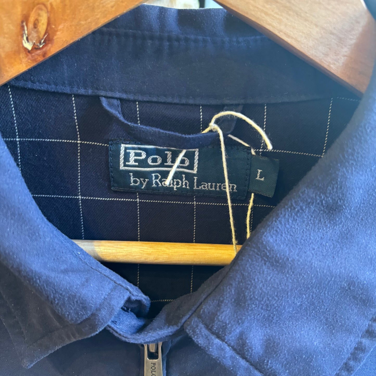 Ralph Lauren Harrington Zip Up Jacket Navy (Large)