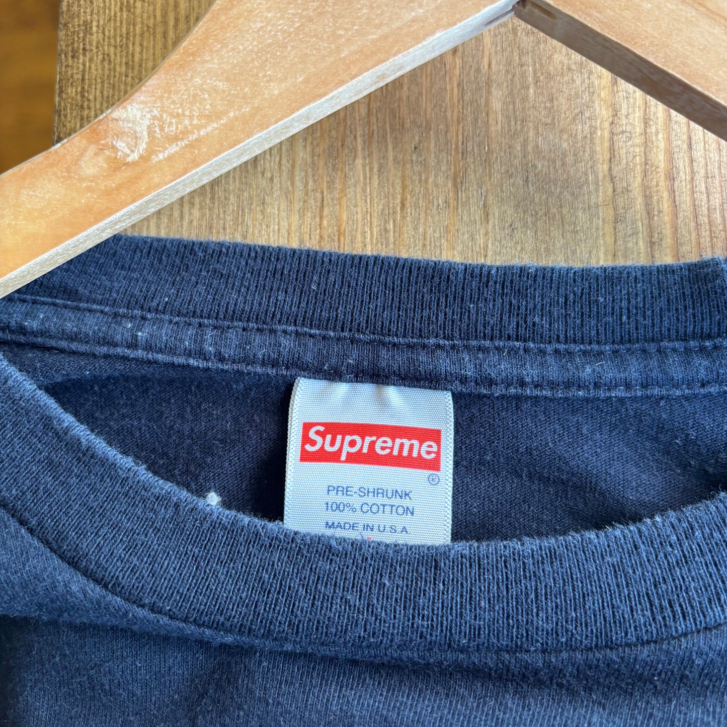 Supreme SS19 The Real Shit Longsleeve T-Shirt Navy (Large)