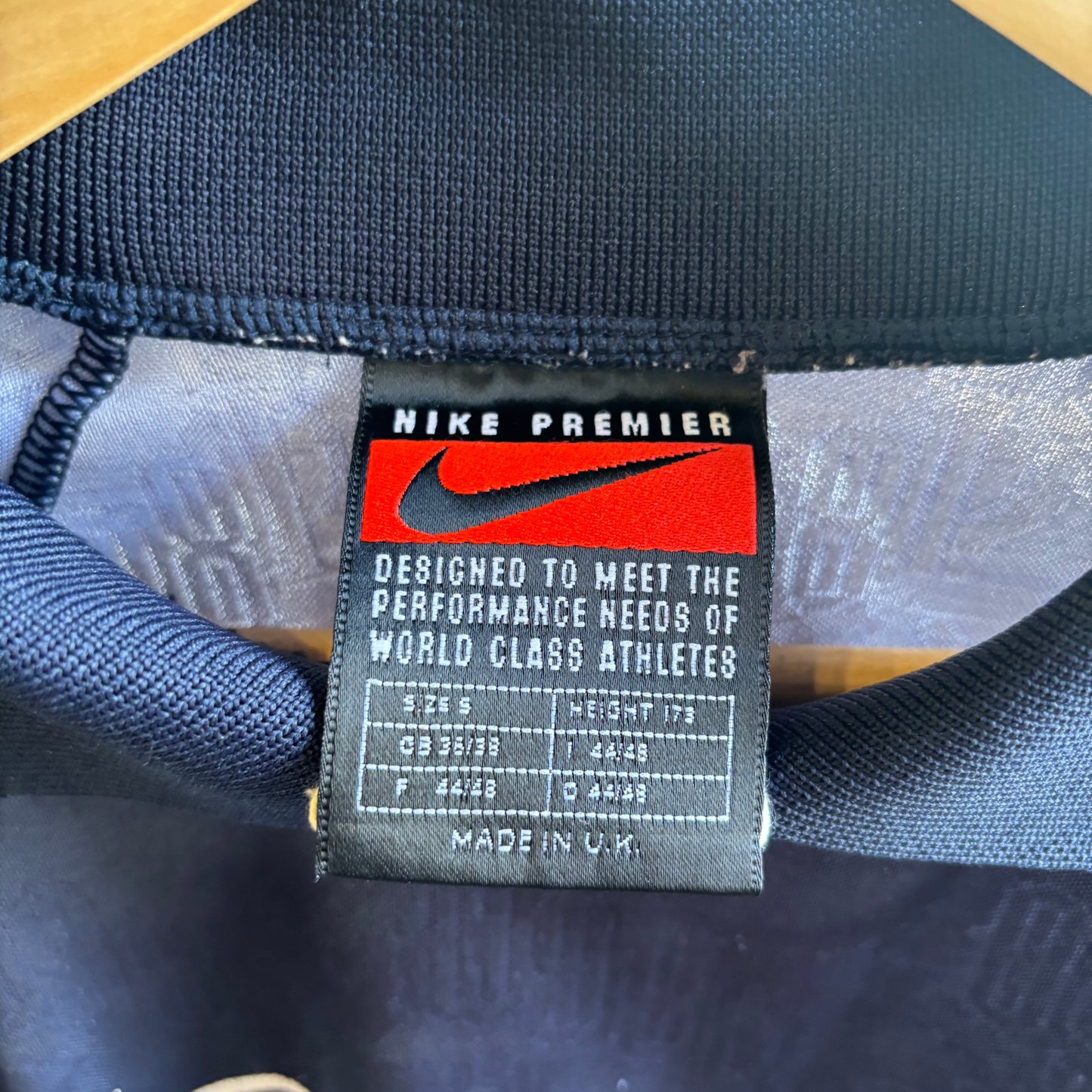 Nike Premier 90s Sports Polo Top Blue (Small)