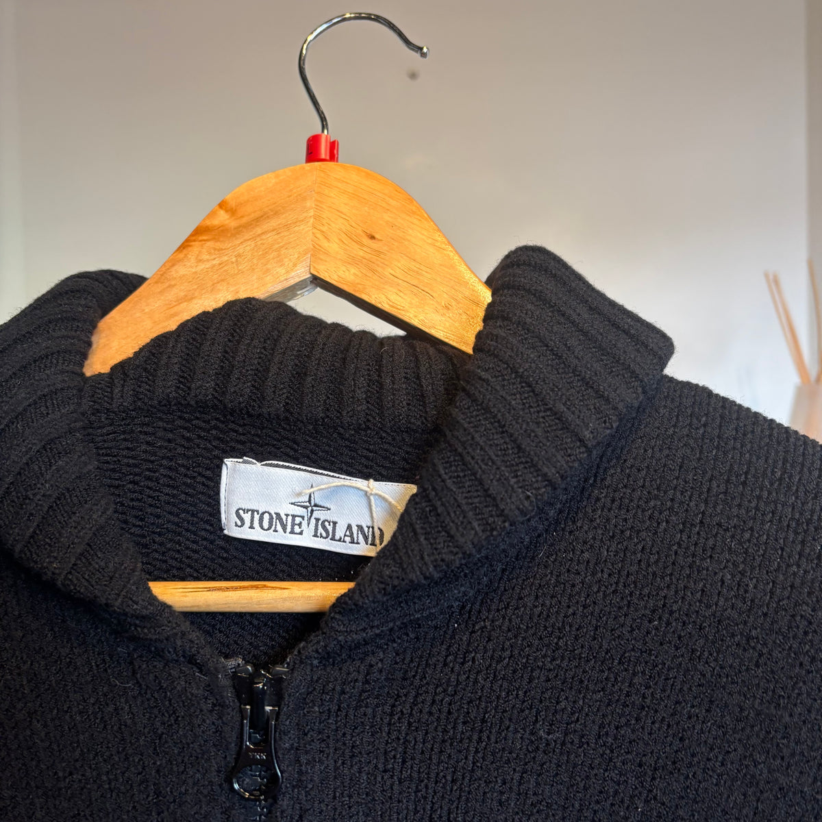 Stone Island A/W 2016 Full Zip Knit Jumper Black (Large)