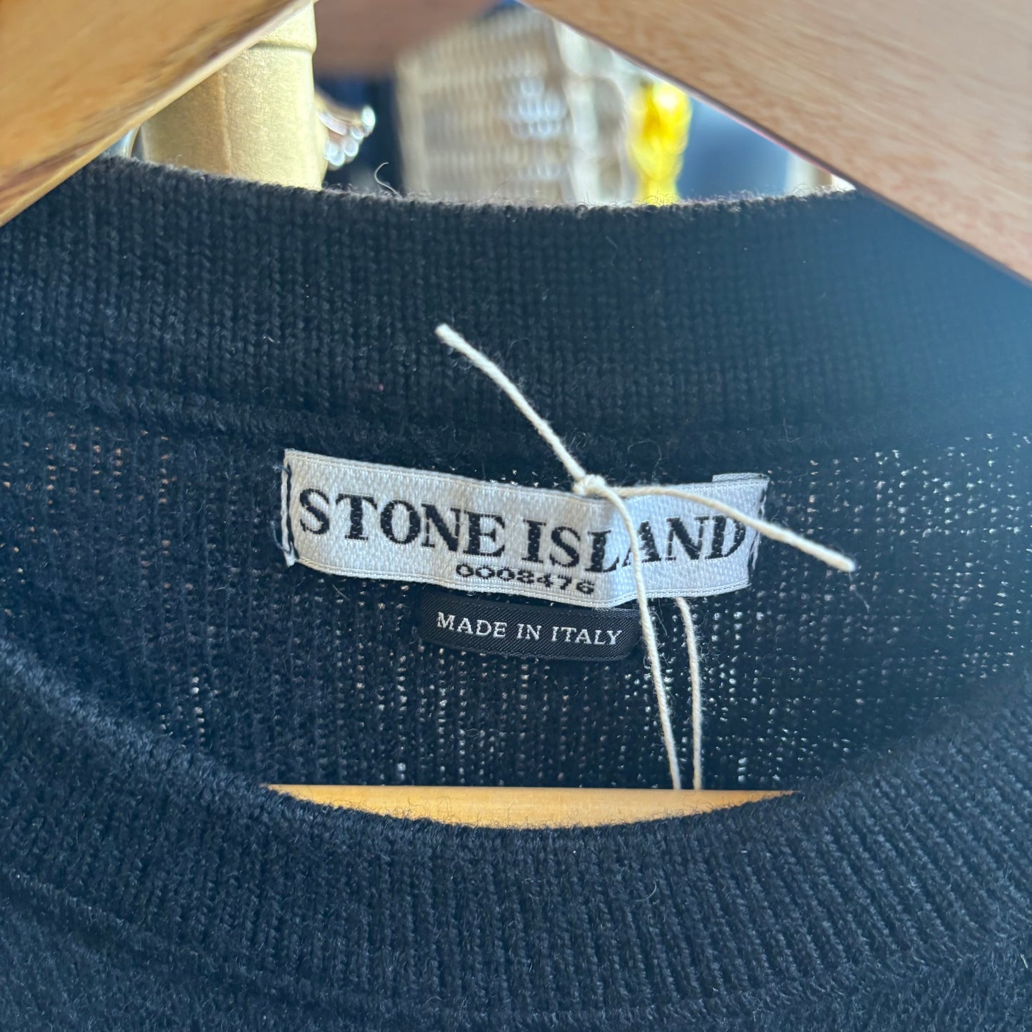 Stone Island A/W 2003 Pullover Knit Jumper Black (Large)