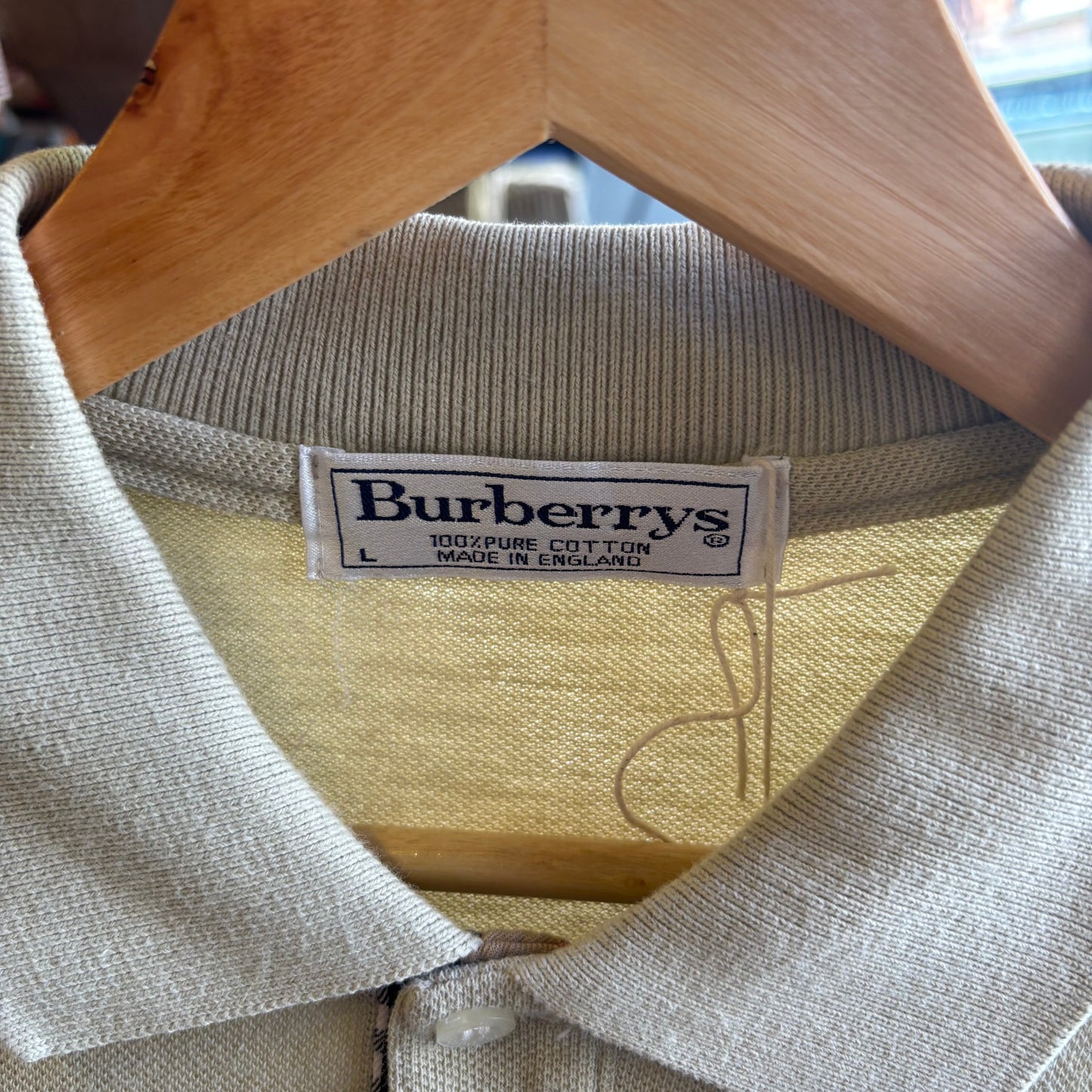 Burberry Short Sleeve Polo Shirt Mint Green (Large)
