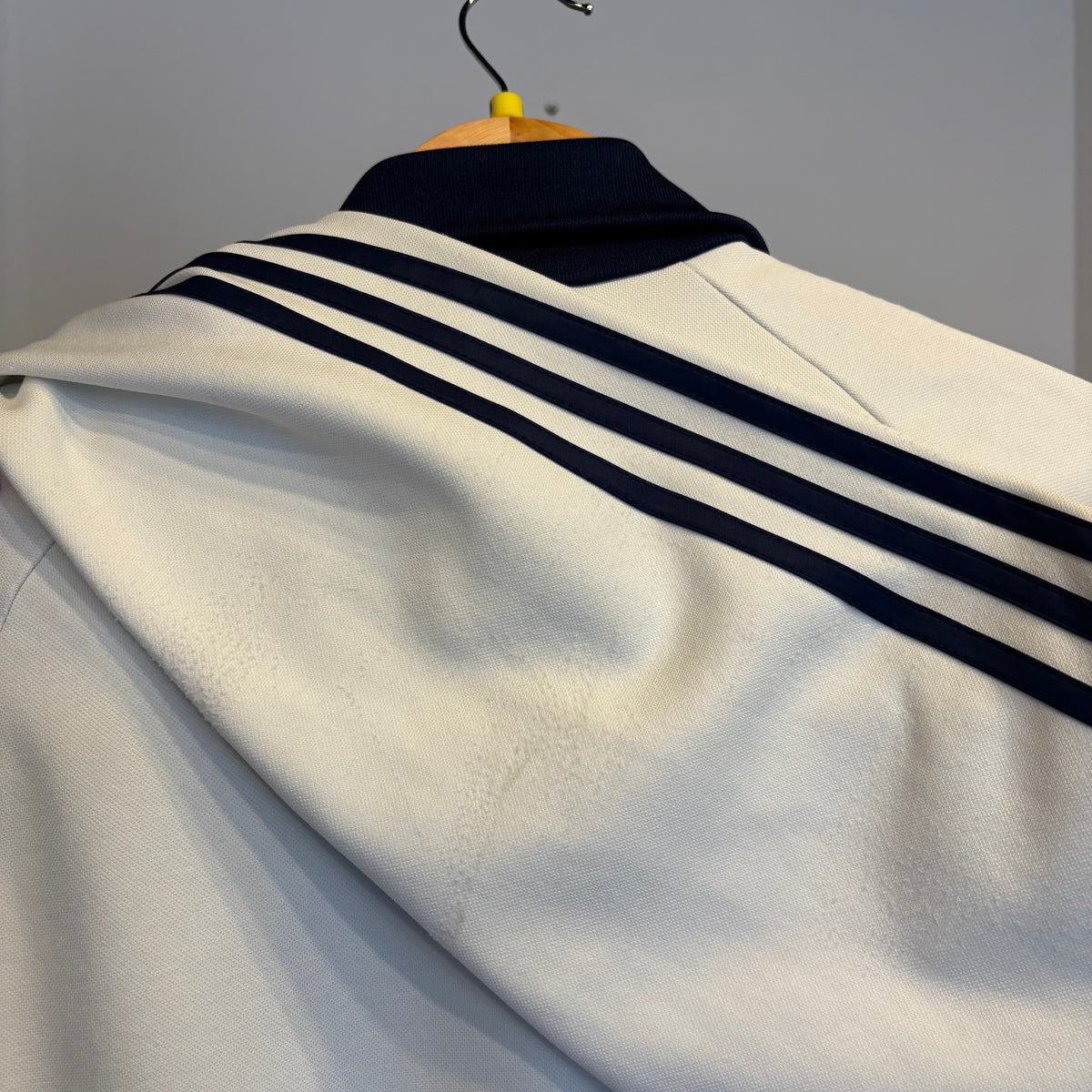 Adidas 2000s Zip Track Jacket White/ Navy (Medium)