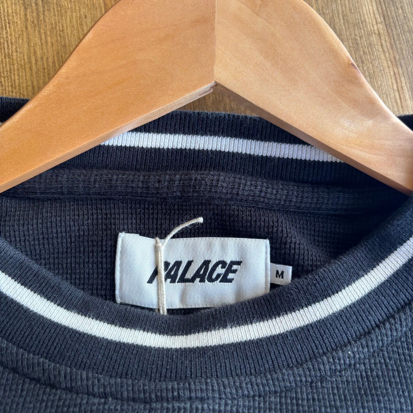 Palace FW20 Das Palace Waffle Crew Black (Medium)