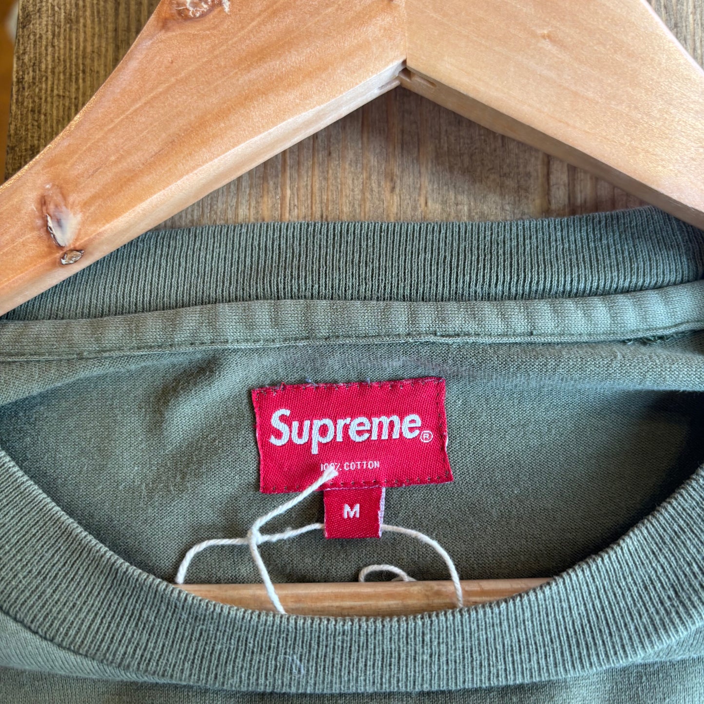 Supreme SS16 Debossed T-Shirt Green (Medium)
