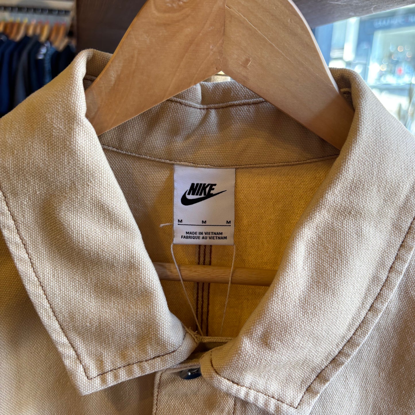 Nike Life Chore Button Up Jacket Beige (Medium)
