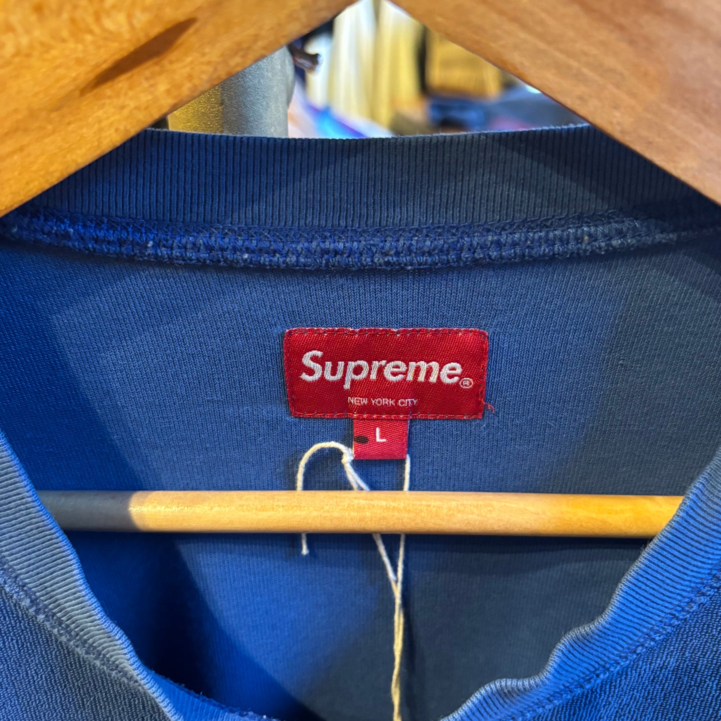 Supreme SS19 Terry Pocket T-Shirt Royal Blue (Large)