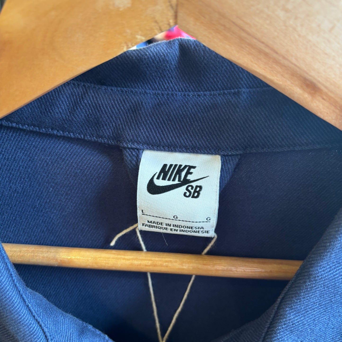 Nike Life Zip Up Harrington Jacket Navy (Large)