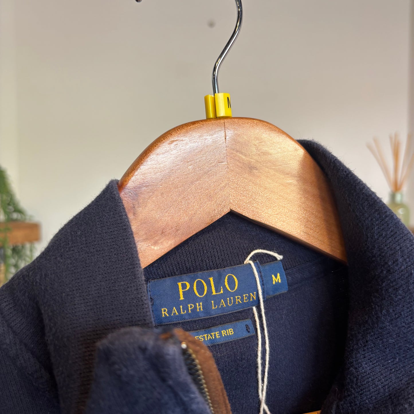 Ralph Lauren Quarter Zip Pullover Jumper Navy (Medium)