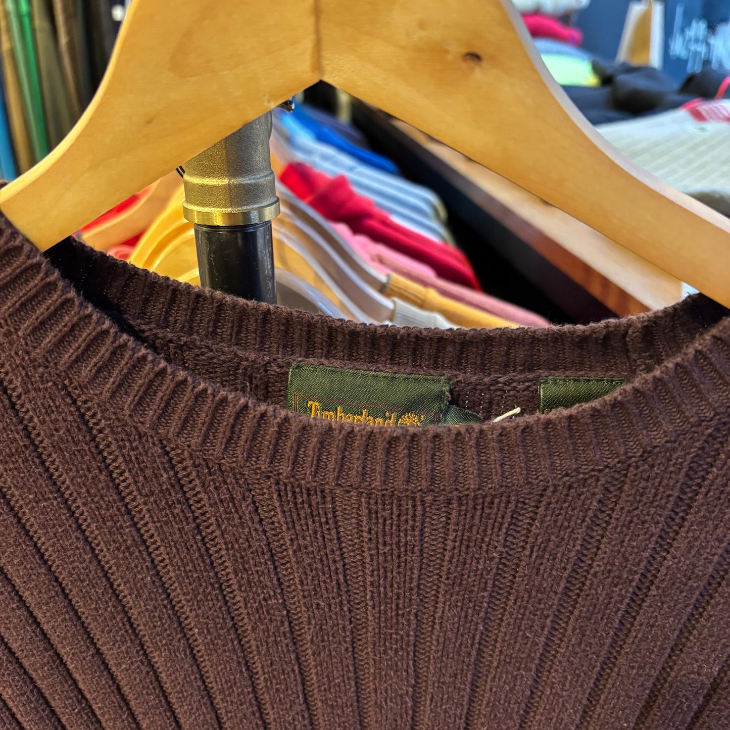 Timberland Weathergear Ribbed Pullover Knit Burgundy (Large)