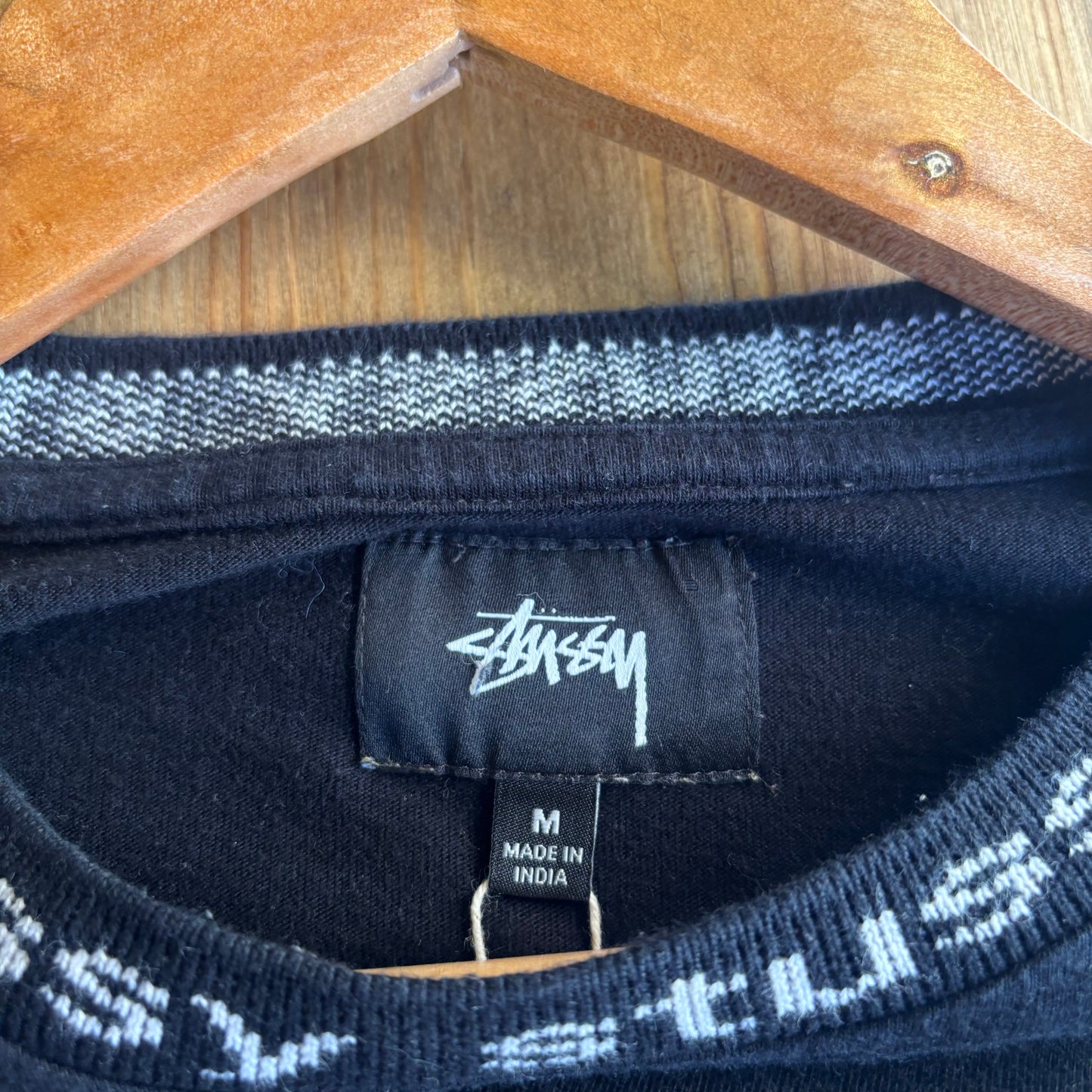 Stussy Owen Longsleeve T-Shirt Black (Medium)