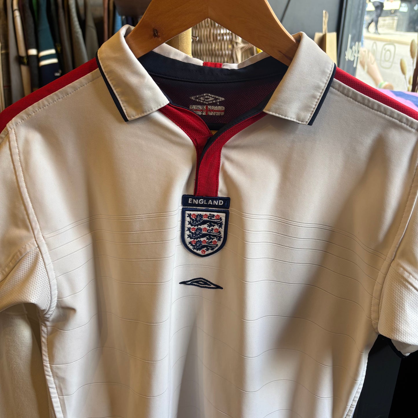 England Umbro 2003/05 Reversible Home Shirt (XS)