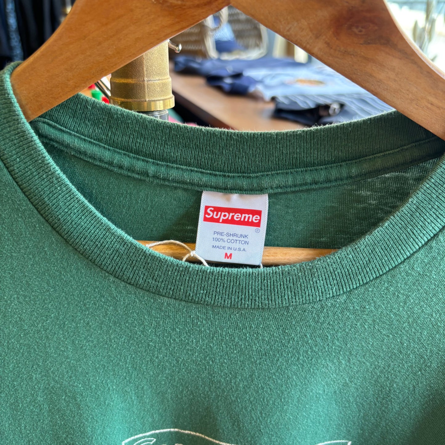 Supreme SS21 Kaws Chalk Logo T-Shirt Green (Medium)