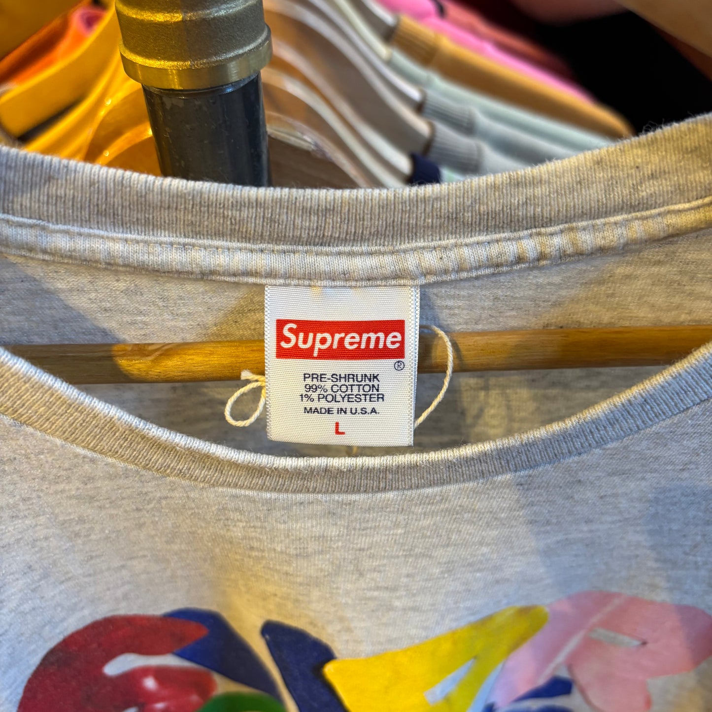 Supreme FW20 Balloons Graphic T-Shirt Grey (Large)