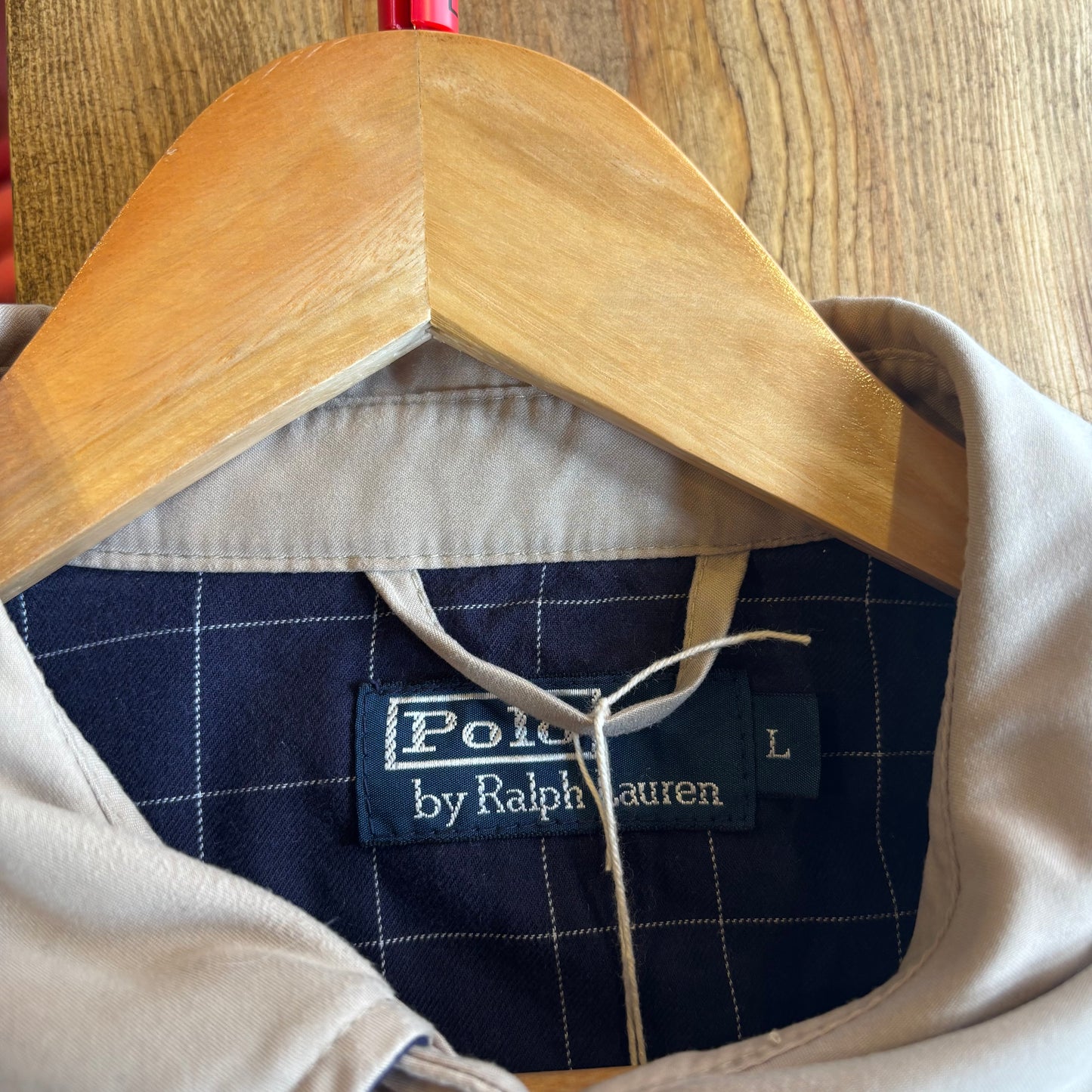 Ralph Lauren Harrington Zip Up Jacket Beige (Large)