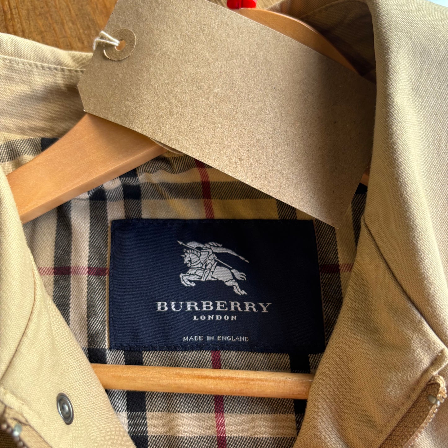 Burberry Zip Harrington Jacket Beige (Large)