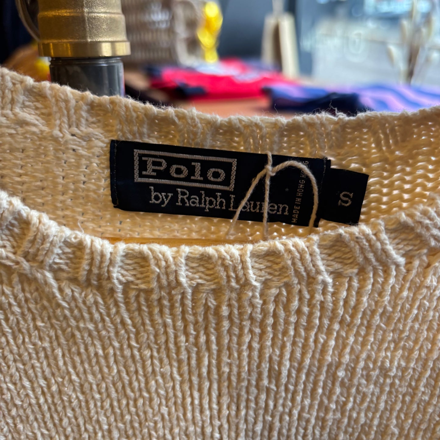 Ralph Lauren Pullover Knit Jumper Cream (Small)
