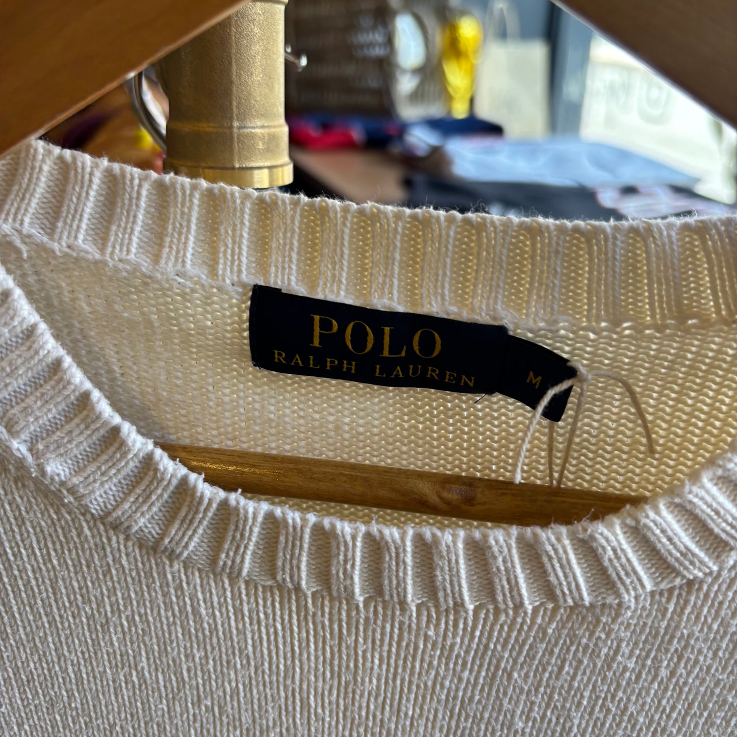 Ralph Lauren Pullover Knit Jumper Cream (Medium)