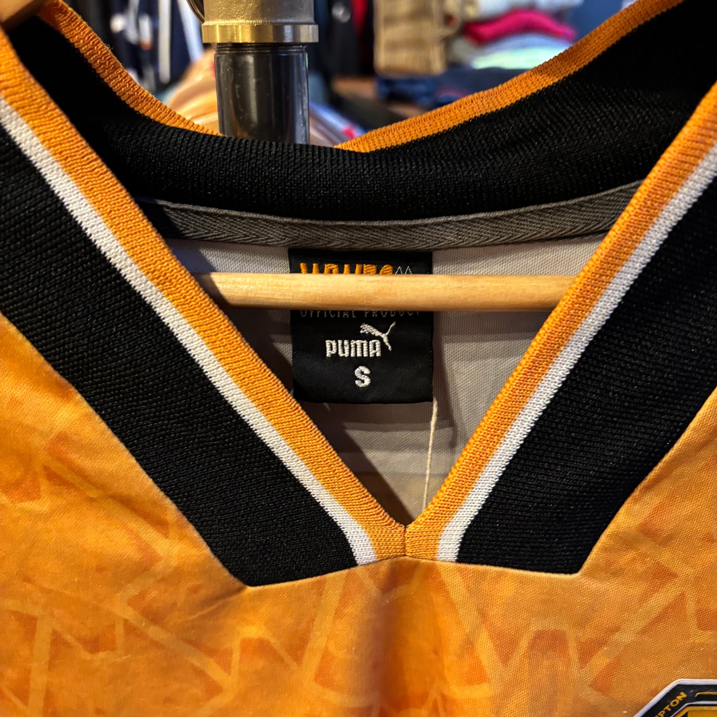 Wolverhampton Wanderers Puma Mark Atkins 1996/98 Home Shirt (Large)