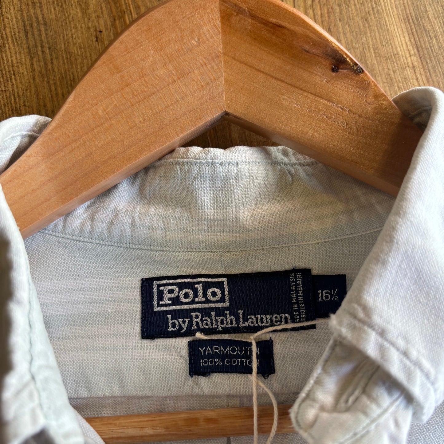 Ralph Lauren Pinstripe Longsleeve Button Shirt White (XL)
