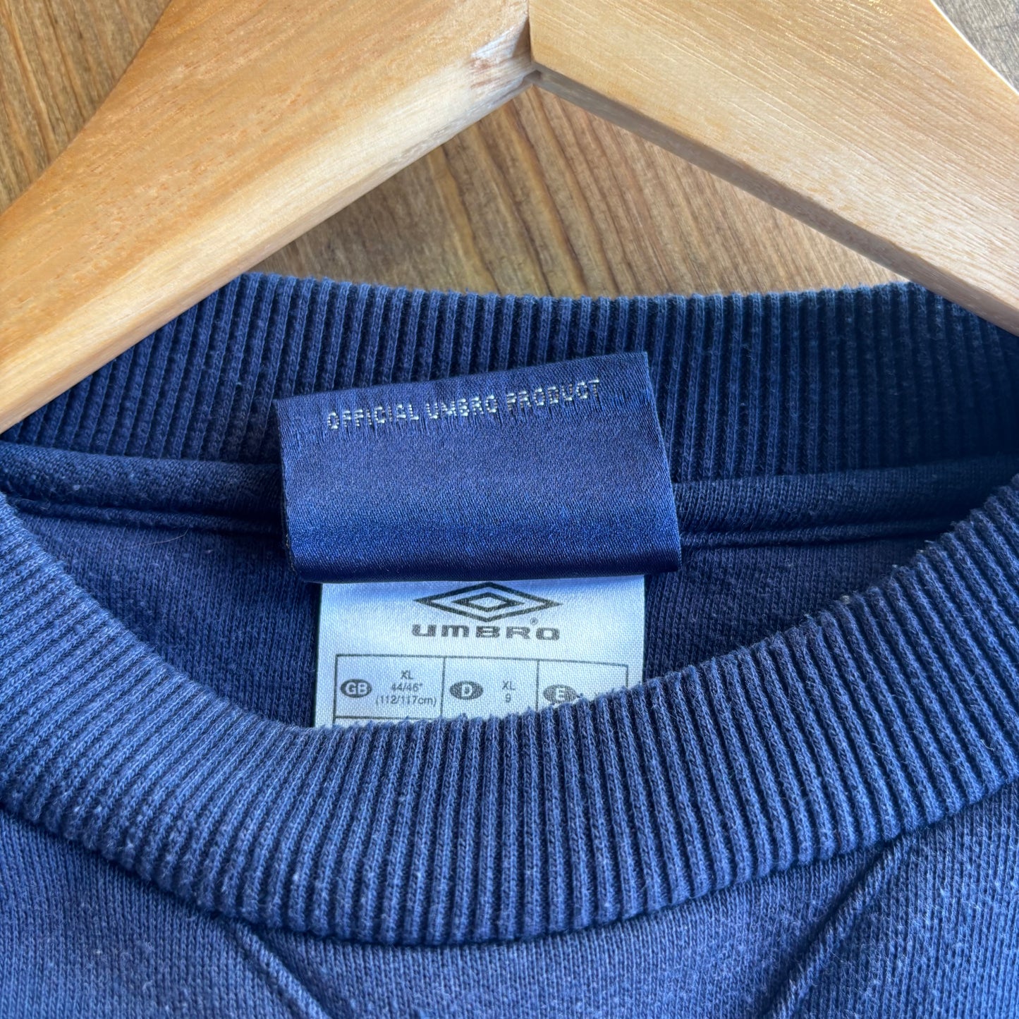 Umbro Spellout Oversized Sweatshirt Navy (XL)
