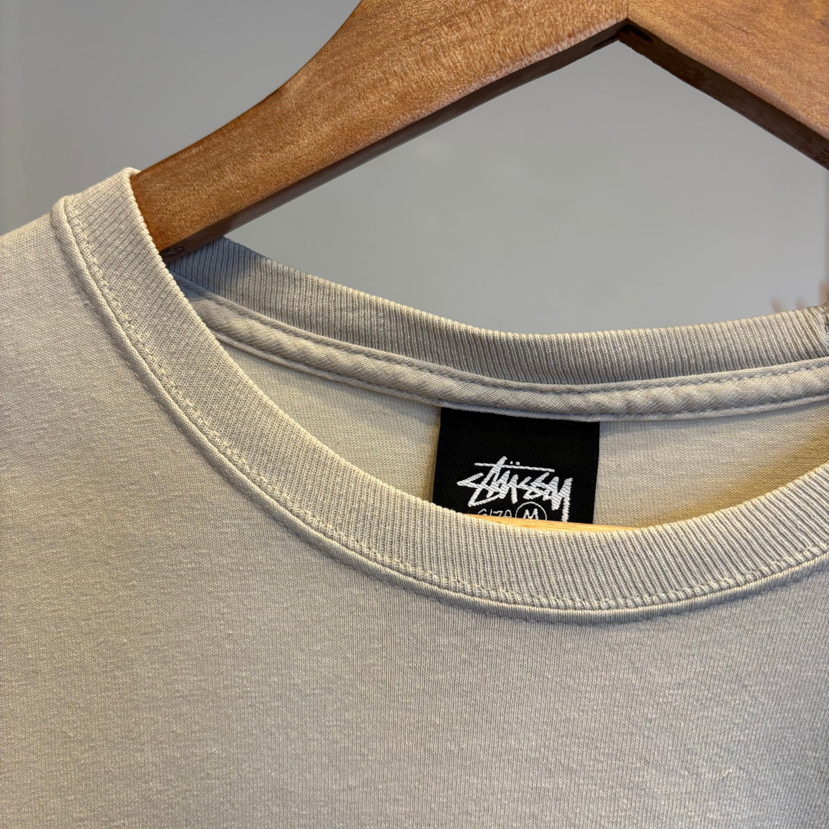 Stussy Gear Banner Tee Smoke Cream (Medium)