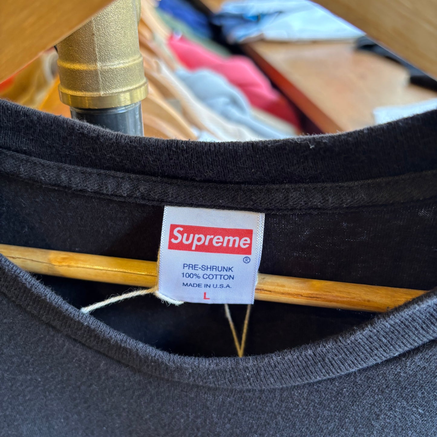 Supreme SS17 Joe Roberts Swirl T-Shirt Black (Large)