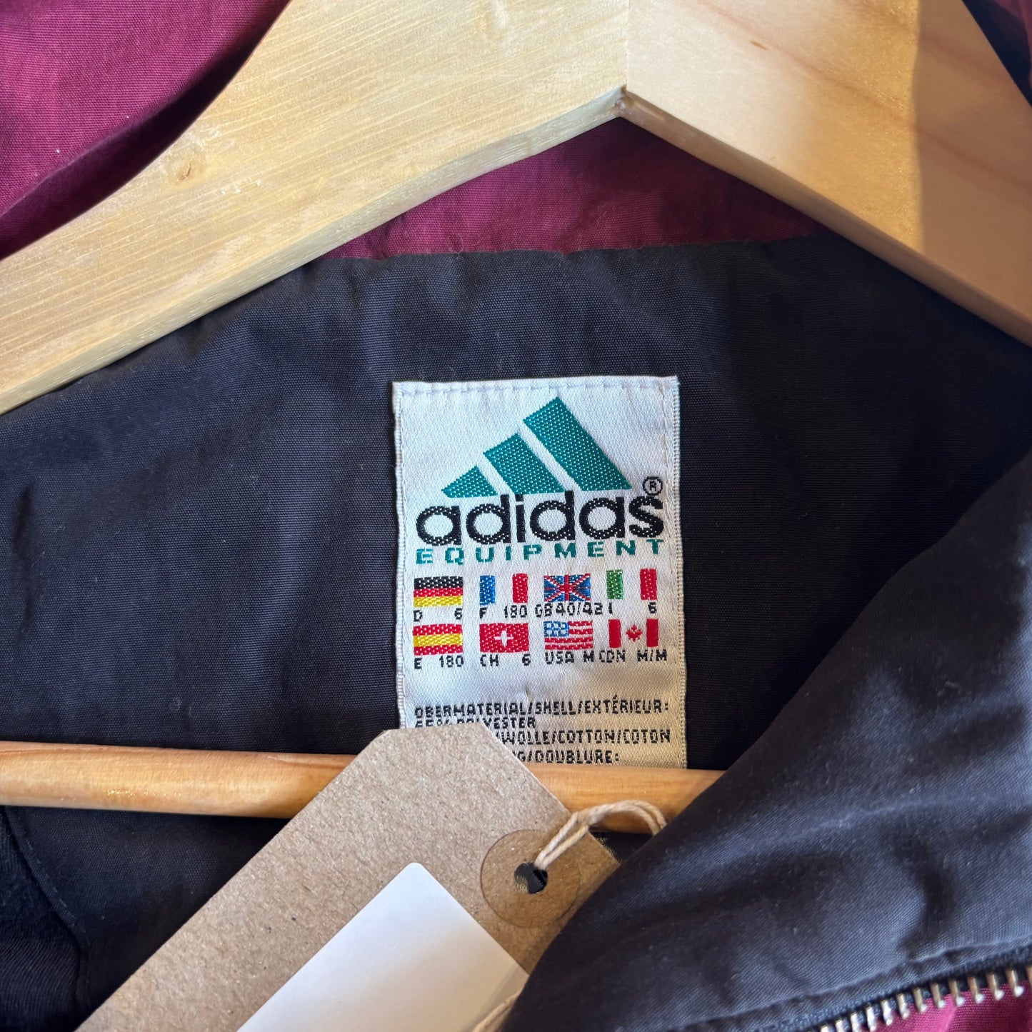 Adidas Equipment Zip Up Track Jacket Red/ Black (Large)