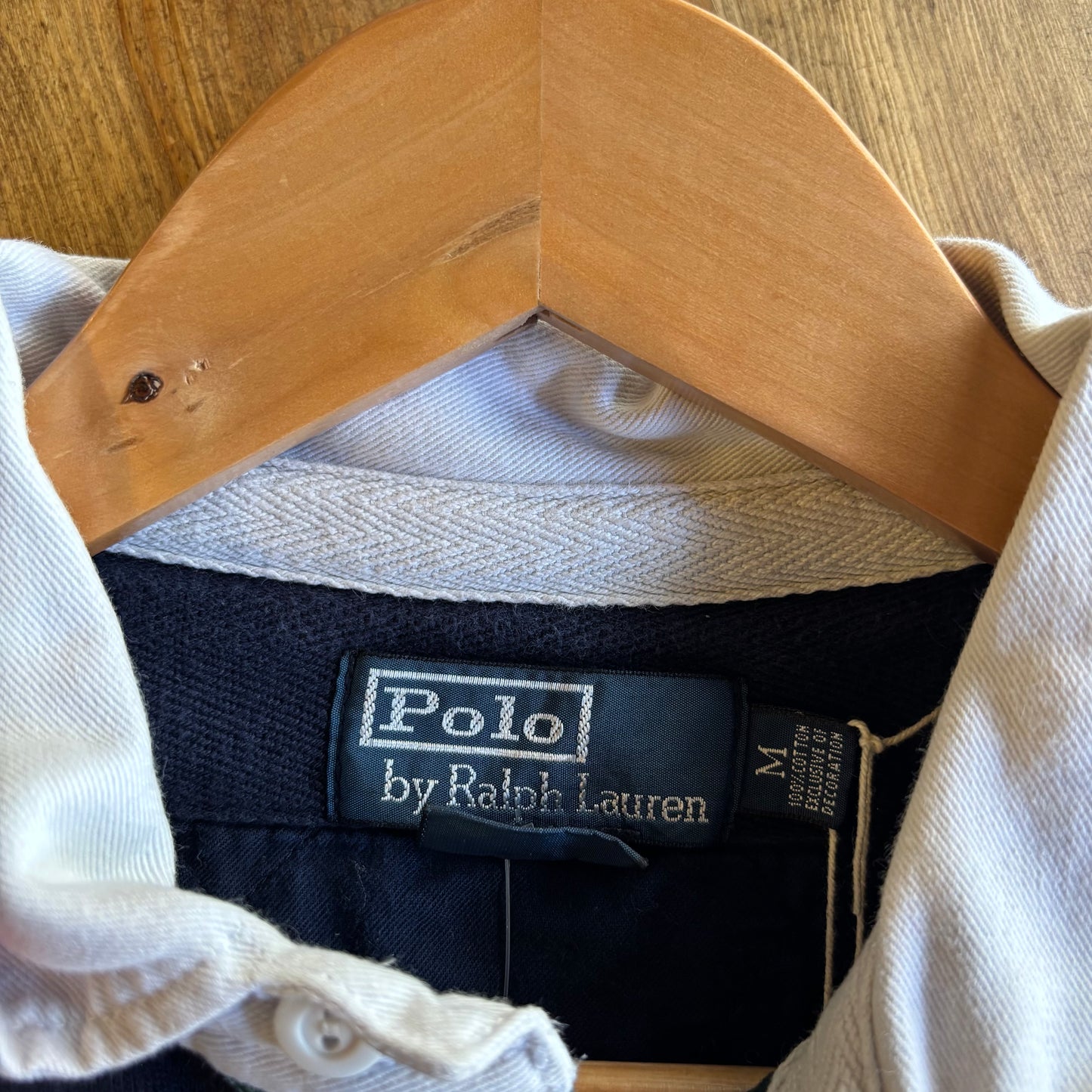 Ralph Lauren Longsleeve Rugby Shirt Navy (Medium)
