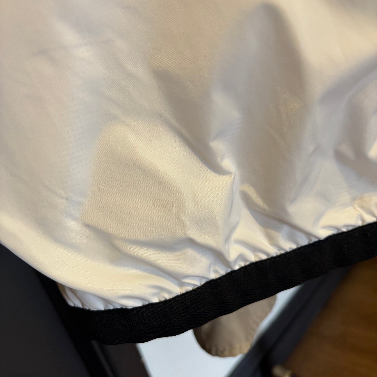 Ralph Lauren Zip Up Windbreaker Hooded Jacket White (Large)