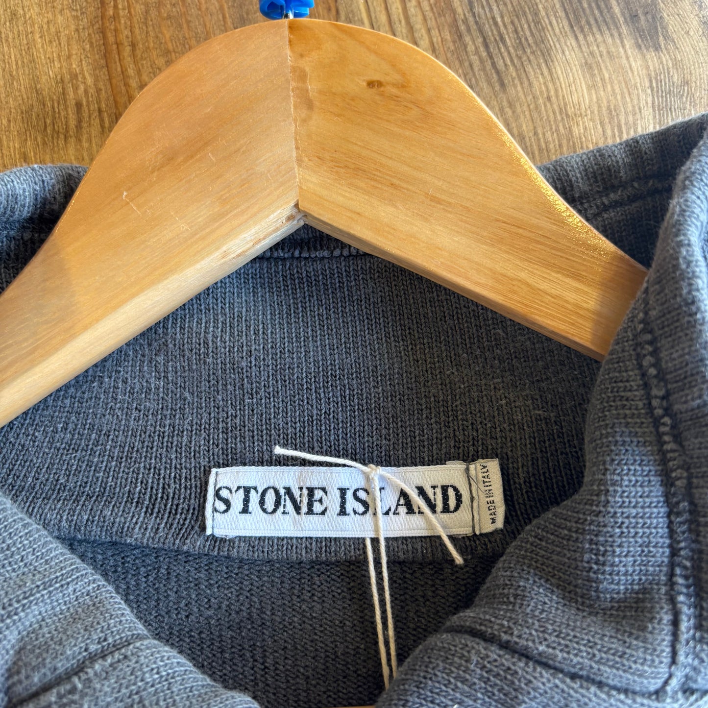 Stone Island A/W 1999 Quarter Button Jumper Grey (XXL)