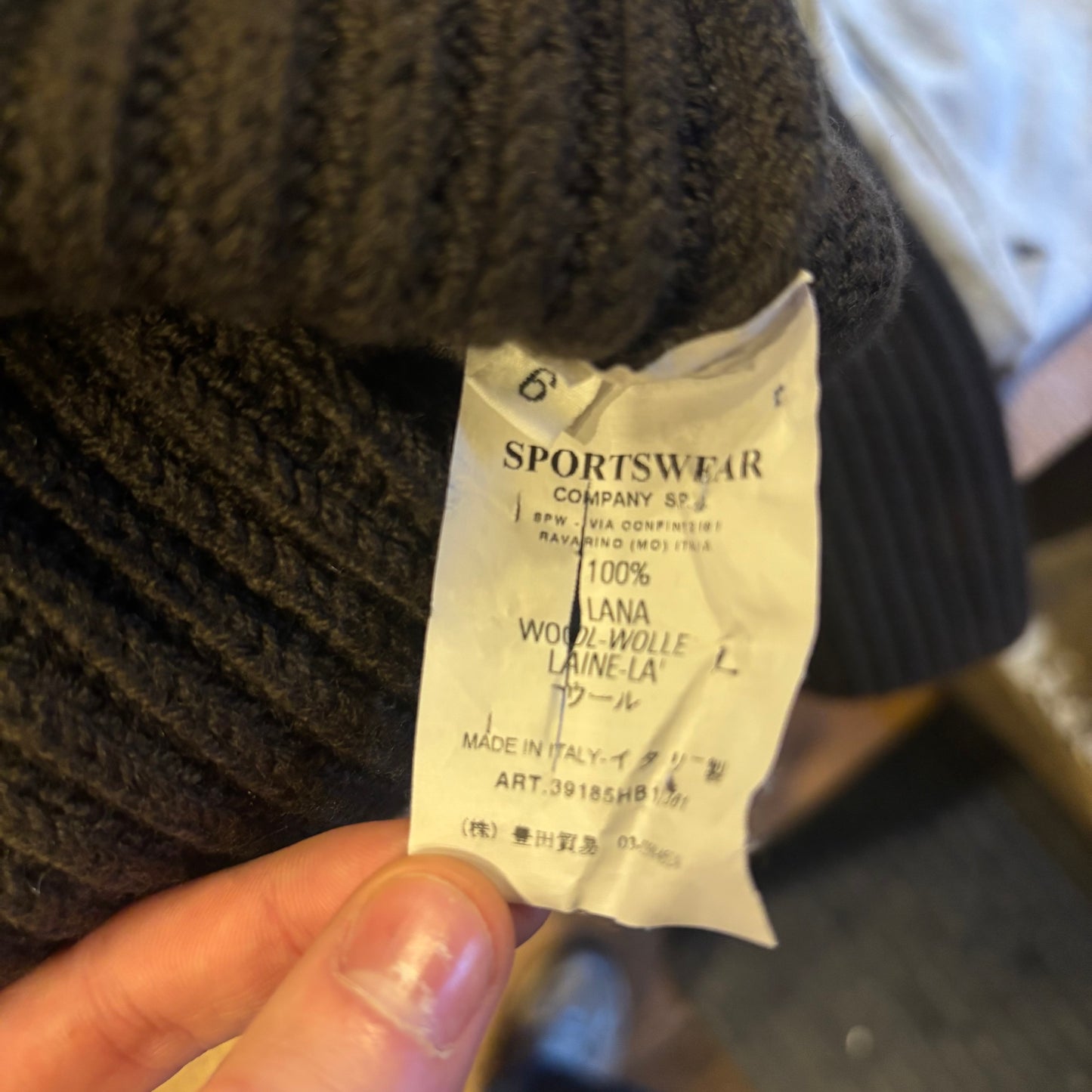 CP Company 2003 Lana Wool Quarter Zip Green (XL)