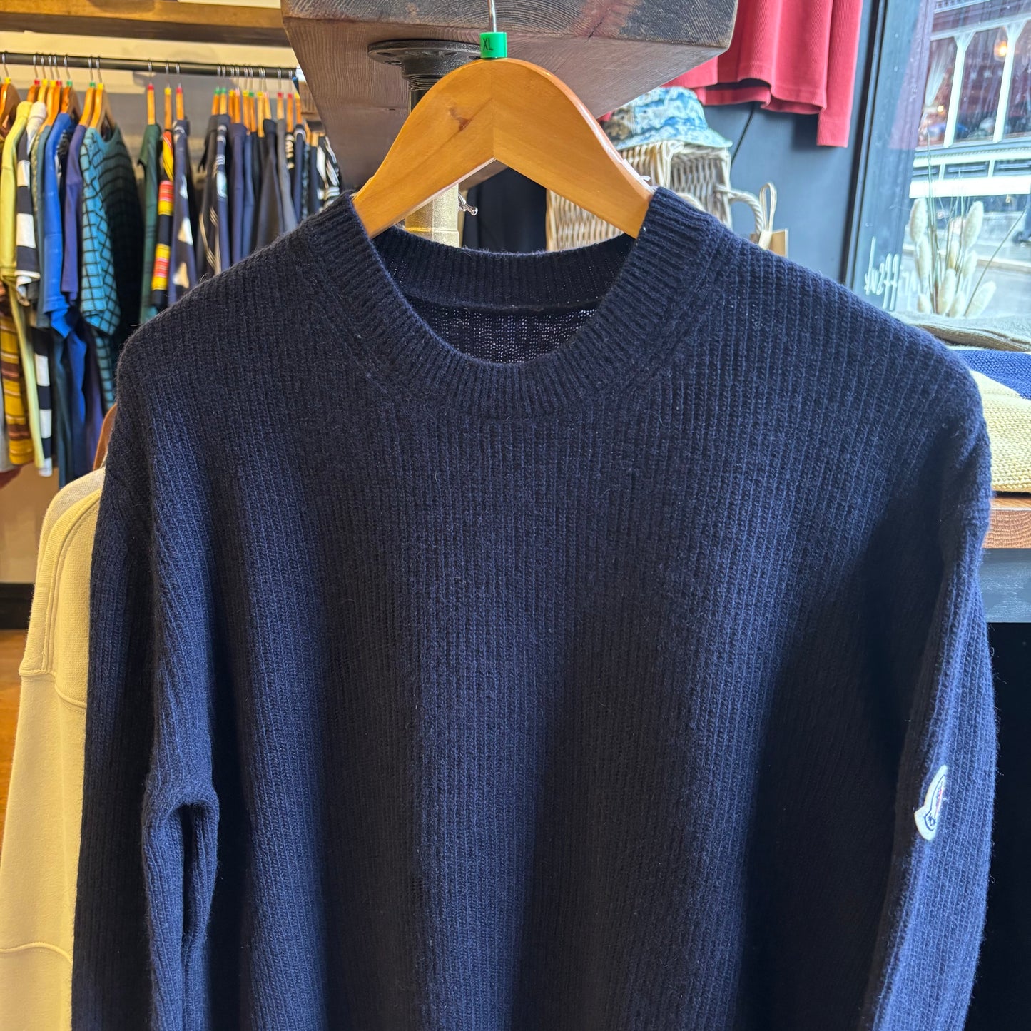 Moncler Cashmere Wool Pullover Knit Jumper Navy (XL)