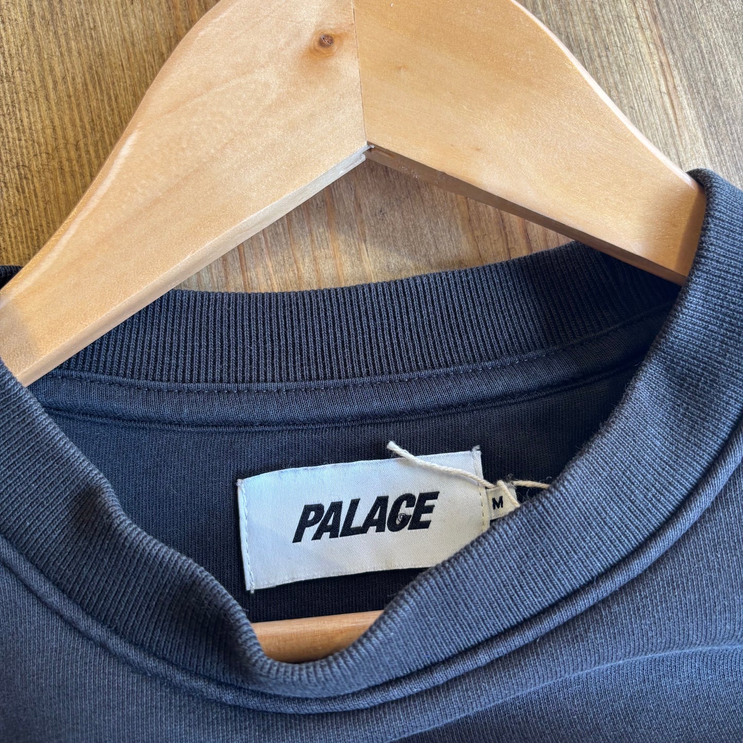 Palace SS23 Fleece Tri-Ferg Crew Sweatshirt Black (Medium)