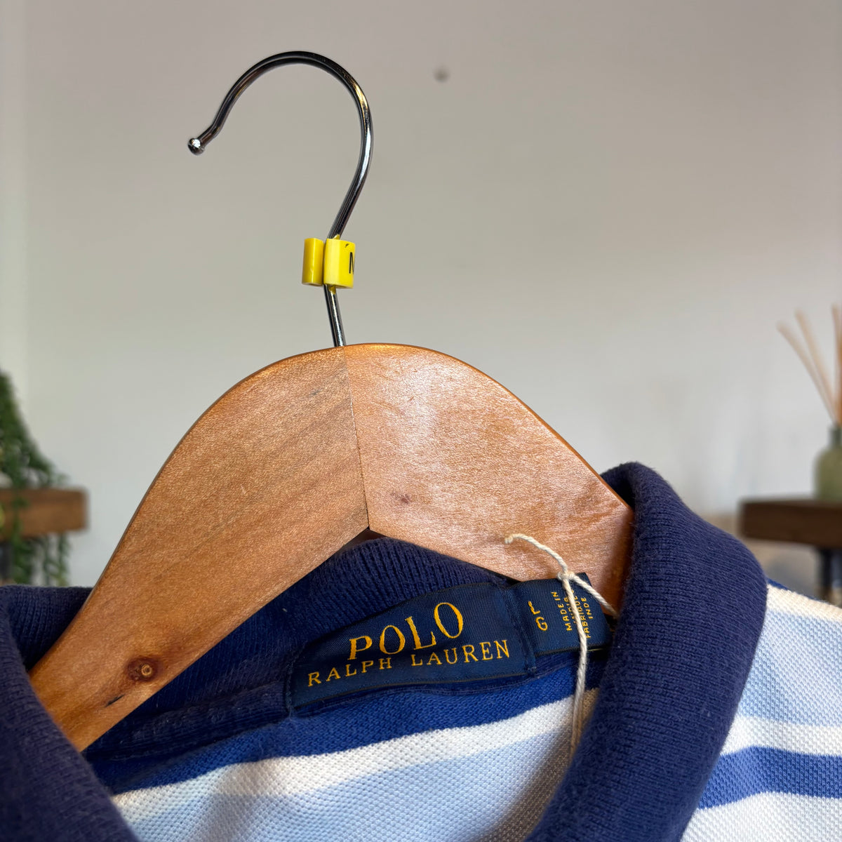 Ralph Lauren Multi Stripe Polo Shirt Blue (Medium)
