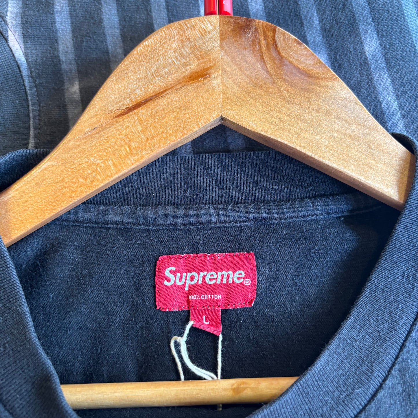 Supreme SS19 International Spellout Longsleeve T-Shirt Black (Large)