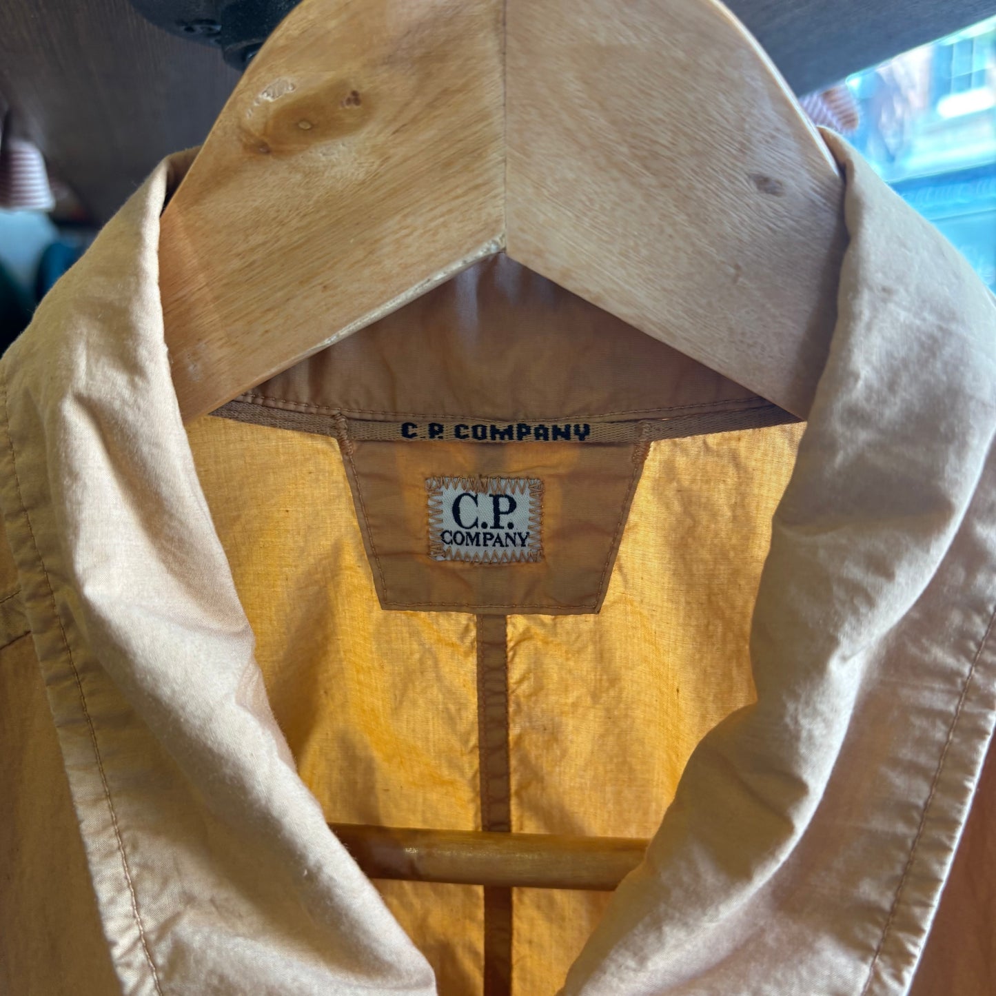 CP Company Button Up Shortsleeve Shirt Orange (Large)