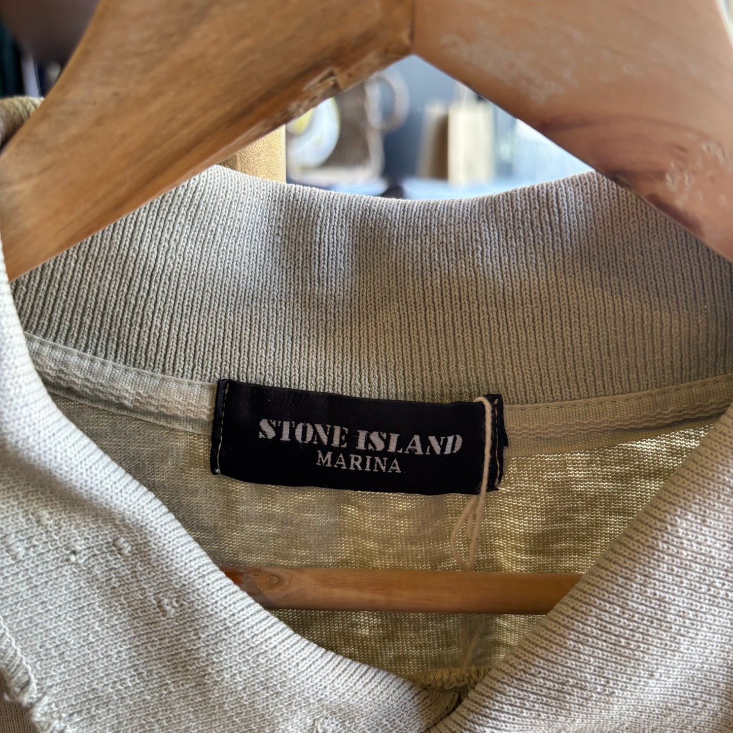 Stone Island 80s Marina Polo Shirt Beige (XL)