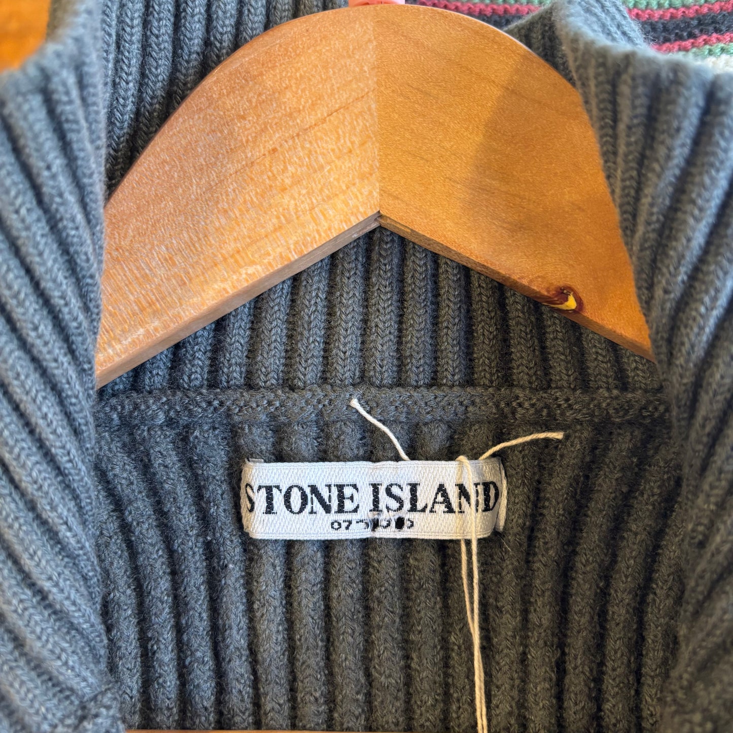 Stone Island AW06 Full Zip Knit Jumper Grey (Small)