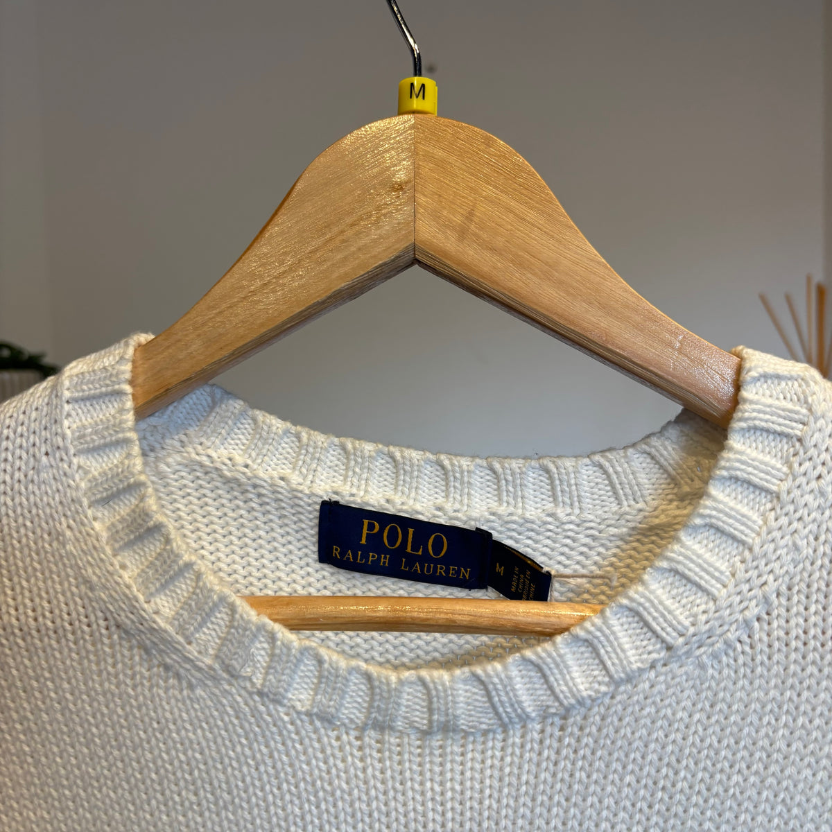 Ralph Lauren Pullover Knit Jumper Cream (Medium)