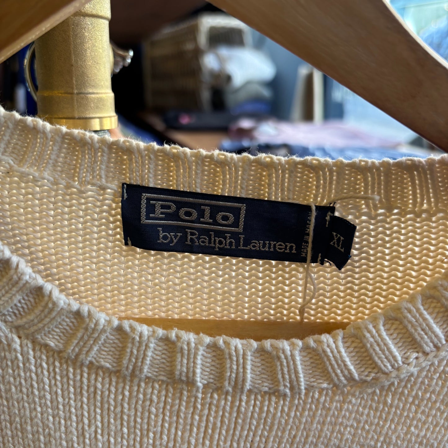 Ralph Lauren Pullover Knit Jumper Cream (XL)
