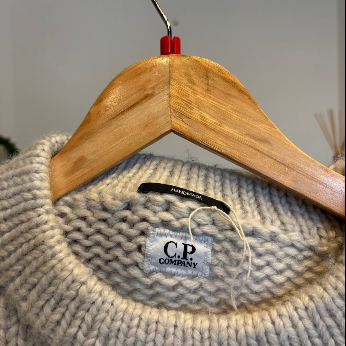 CP Company FW21 Chunky Handmade Sweater Knit Cream (Large)