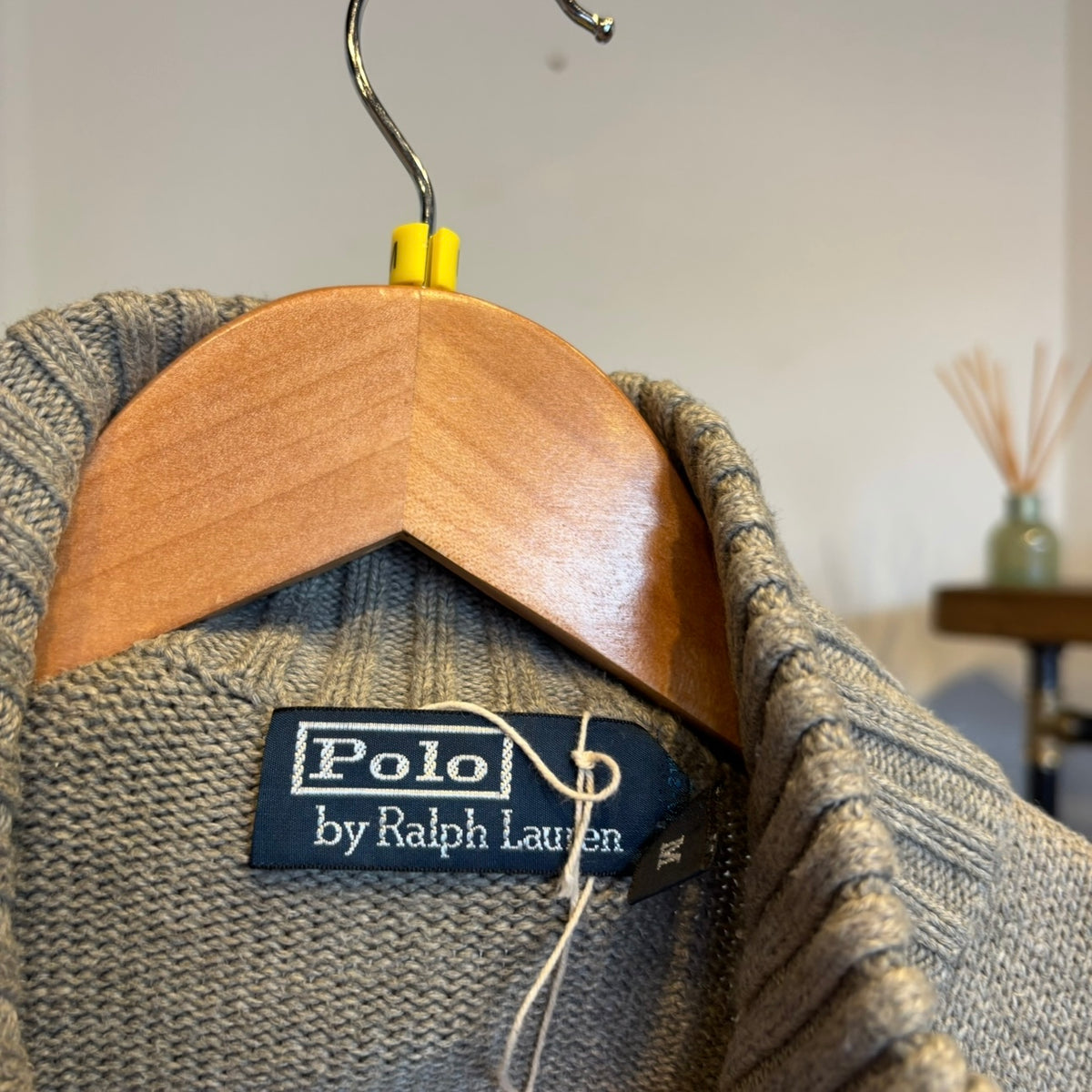 Ralph Lauren Full Zip Knit Jumper Grey (Medium)