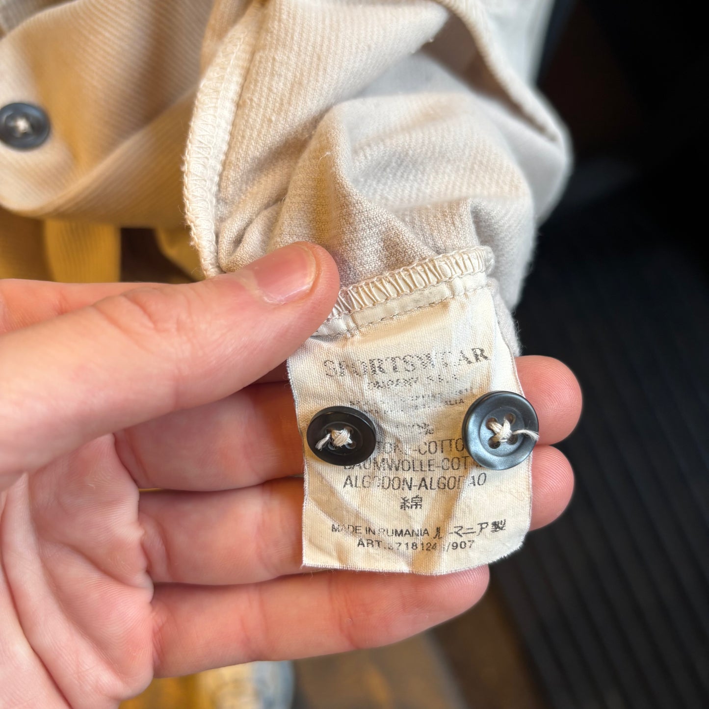 CP Company 2002 Cord Shirt Cream (Medium)