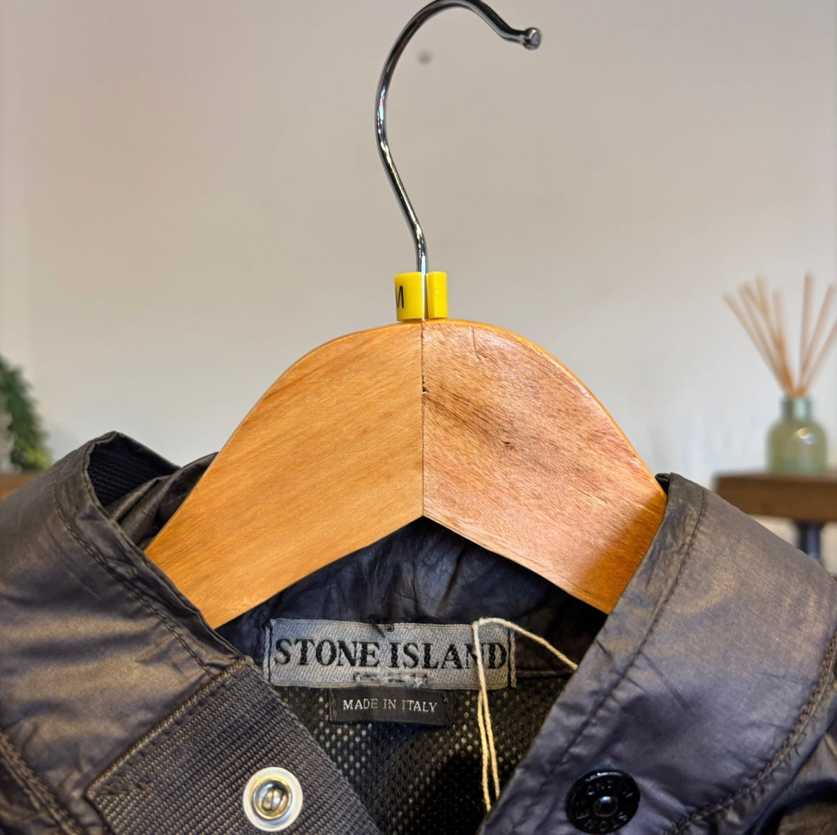 Stone Island S/S 2004 Nylon Metal Shimmer Jacket Black (Medium)