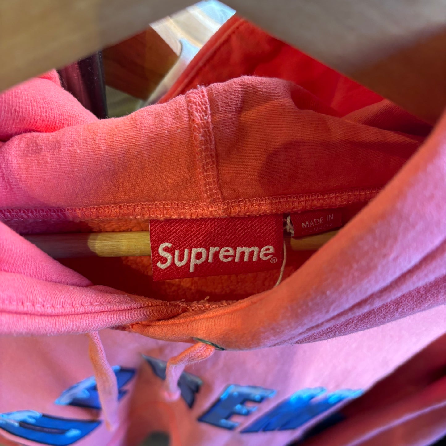 Supreme FW20 Icy Arc Hooded Sweatshirt Coral (XL)