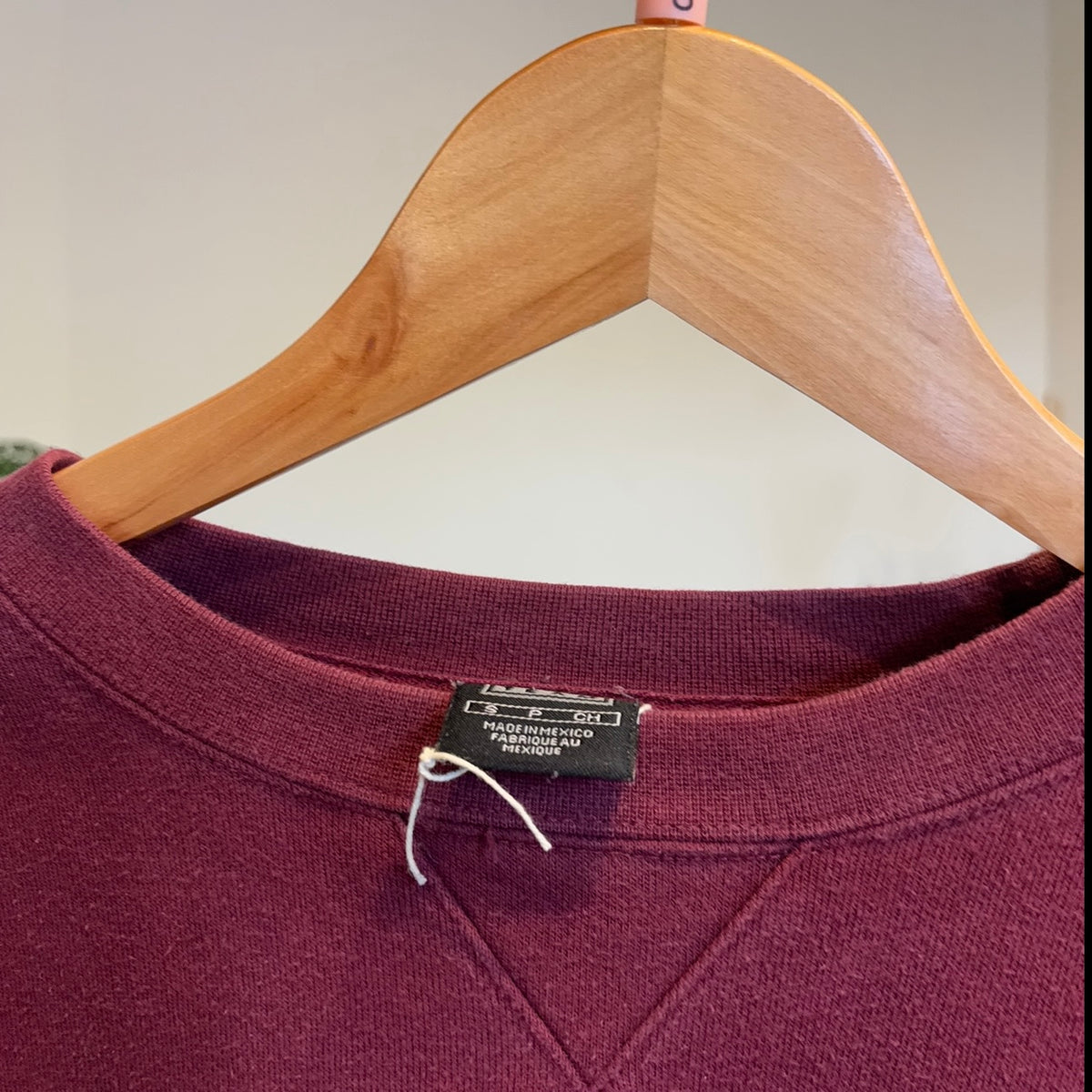 Nike Team Harvard Spellout Oversized Sweatshirt Burgundy (Small)