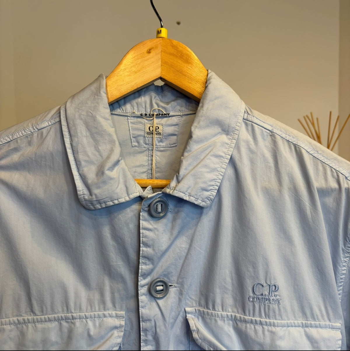 CP Company Popeline Button Shirt Light Blue (Medium)